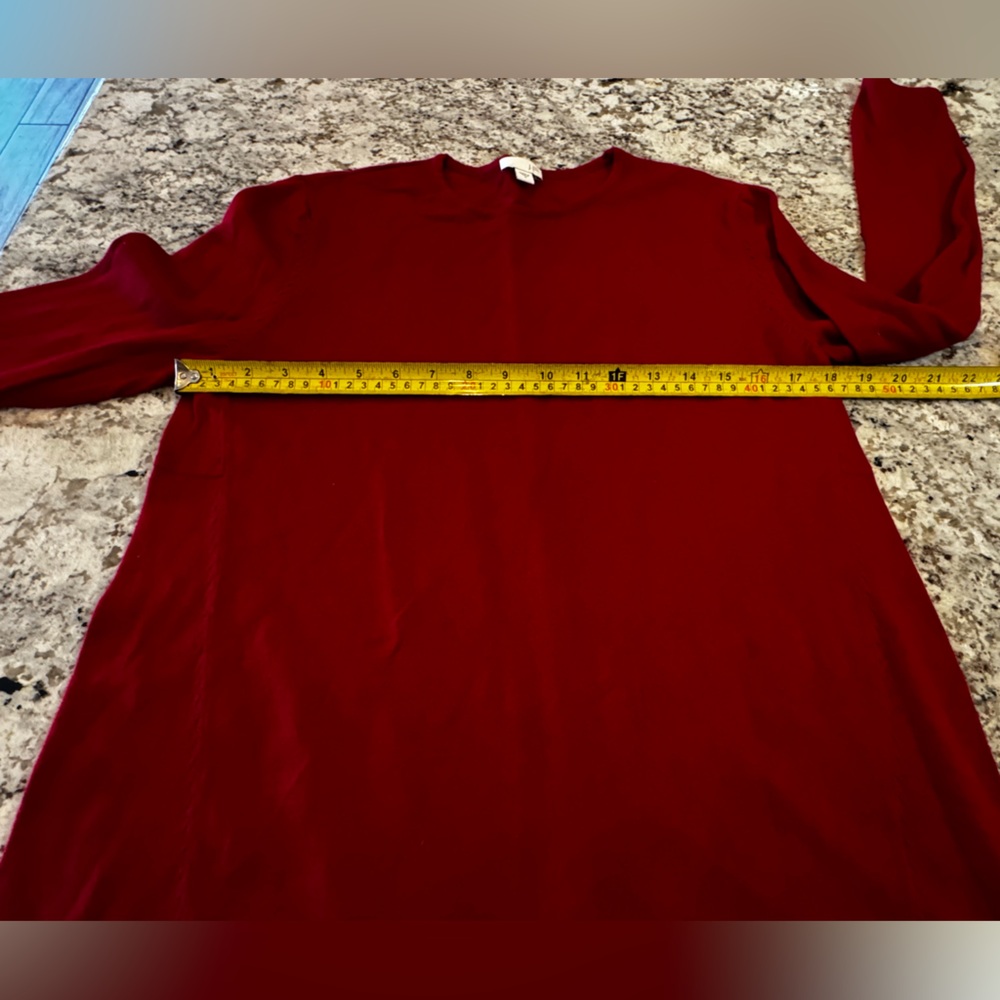 J. Jill Vibrant Red Crew Neck Sweater - Picture 6 of 8